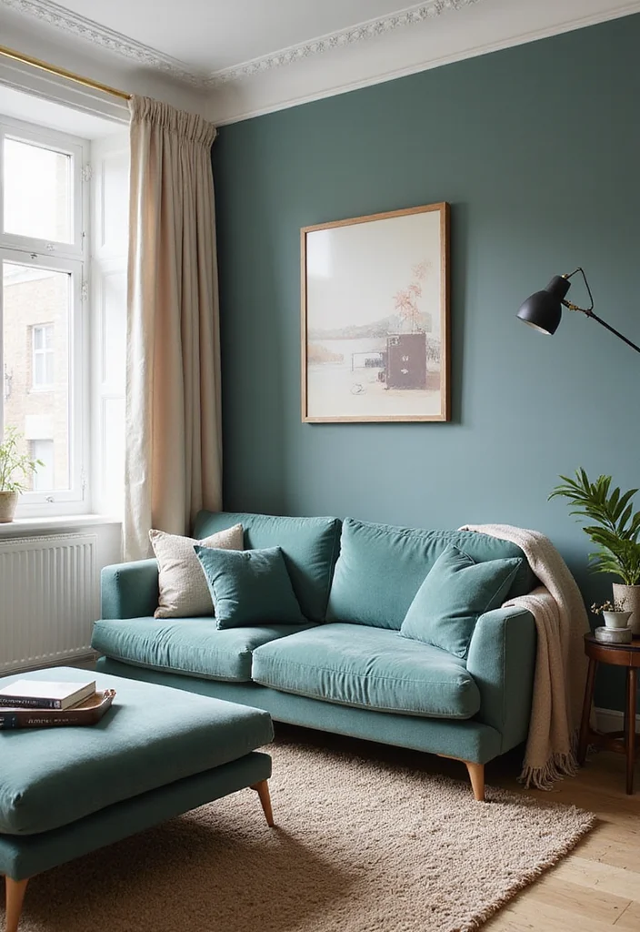 12 Teal Living Room Ideas for Calm Rich Beautiful Color 45 12 Teal Living Room Ideas for Calm Rich Beautiful Color - 5. Mixing Teal with Neutrals