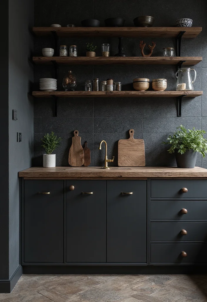 14 Black Kitchen Ideas for Bold Modern Sleek Style - 5. Textured Black Surfaces