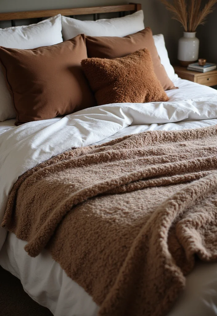 14 Brown Bedroom Ideas for Warm Cozy Natural Comfort 1 14 Brown Bedroom Ideas for Warm Cozy Natural Comfort - 1. Earthy Brown Textures