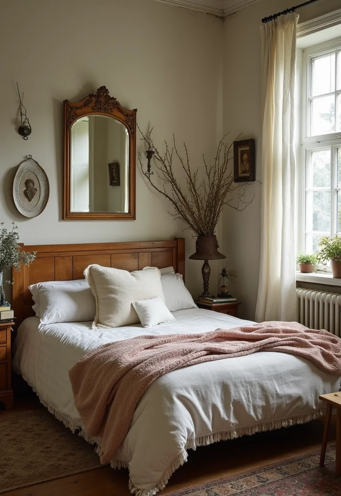 14 Brown Bedroom Ideas for Warm Cozy Natural Comfort 111 14 Brown Bedroom Ideas for Warm Cozy Natural Comfort - 11. Vintage Finds