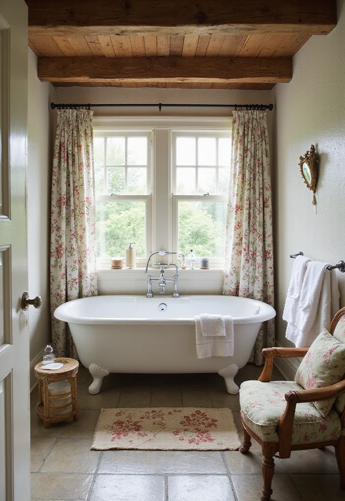 14 Country Bathroom Ideas for Classic Comfortable Everyday Style 34 14 Country Bathroom Ideas for Classic Comfortable Everyday Style - 4. Cozy Cottage Retreat