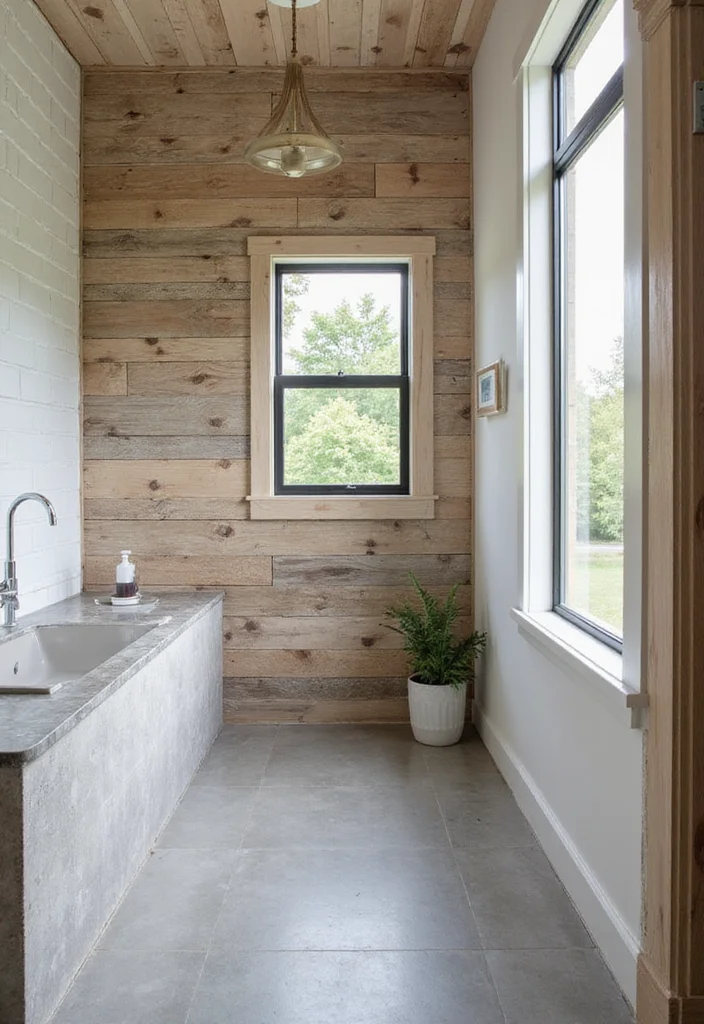 14 Country Bathroom Ideas for Classic Comfortable Everyday Style 67 14 Country Bathroom Ideas for Classic Comfortable Everyday Style - 7. Textured Wall Treatments