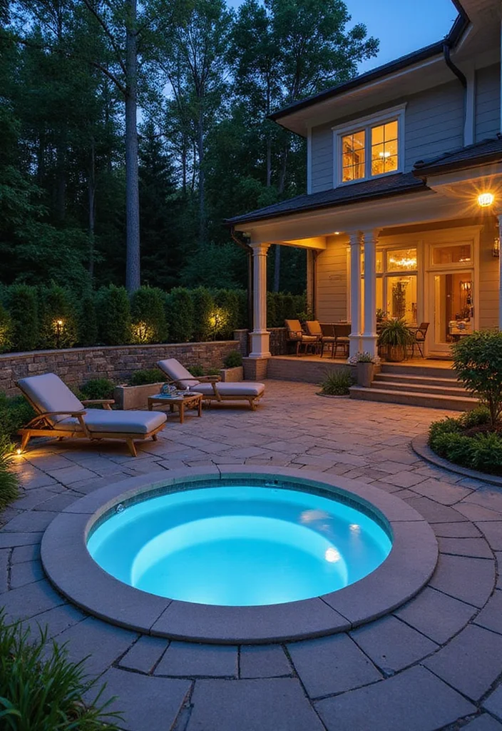 14 Fancy Backyard Ideas for Elegant Stylish Outdoor Living 45 14 Fancy Backyard Ideas for Elegant Stylish Outdoor Living - 5. Luxurious Hot Tub Oasis