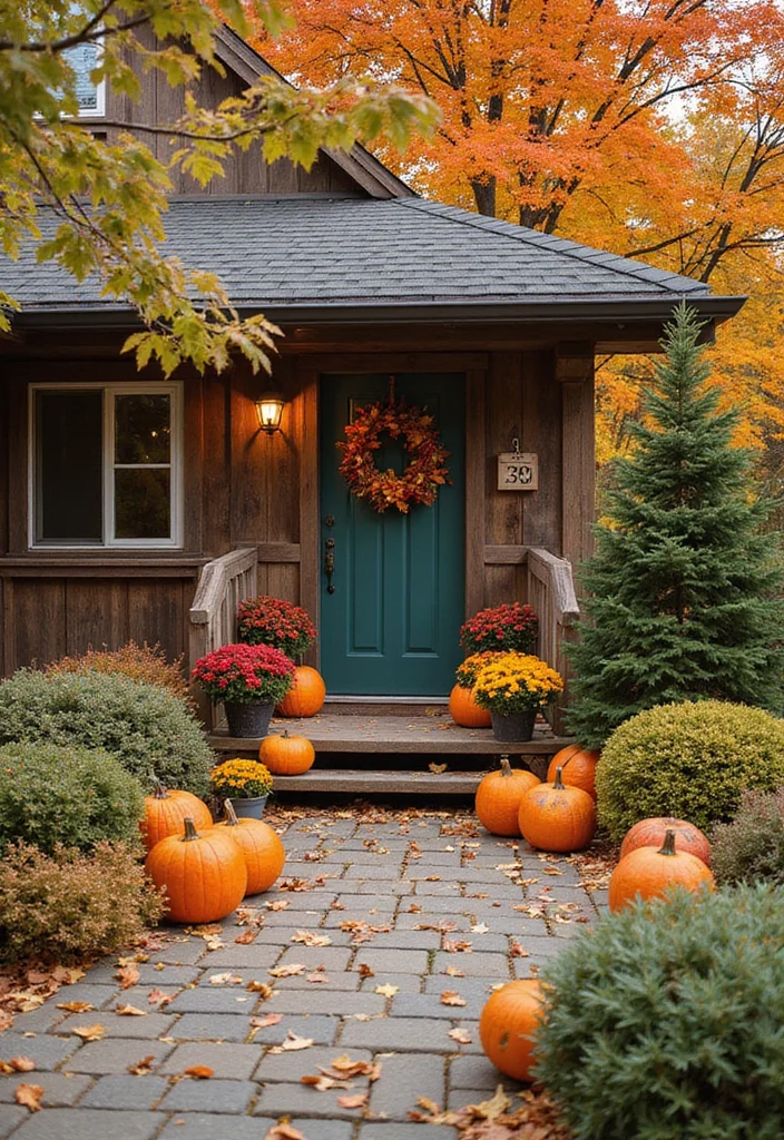 14 Farmhouse Backyard Ideas for Warm Rustic Charming Spaces 144 14 Farmhouse Backyard Ideas for Warm Rustic Charming Spaces - 14. Seasonal Decor