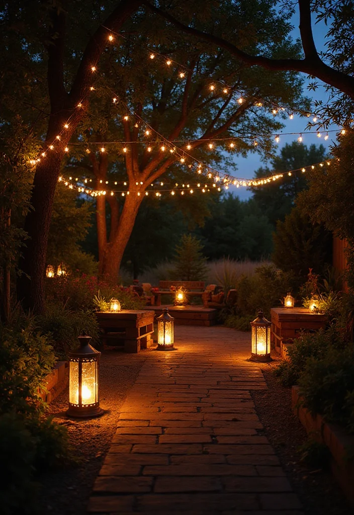 14 Farmhouse Backyard Ideas for Warm Rustic Charming Spaces 56 14 Farmhouse Backyard Ideas for Warm Rustic Charming Spaces - 6. Vintage Lanterns and Lighting