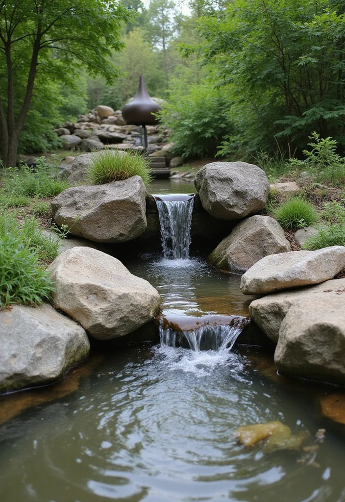 14 Farmhouse Backyard Ideas for Warm Rustic Charming Spaces 67 14 Farmhouse Backyard Ideas for Warm Rustic Charming Spaces - 7. Rustic Water Features