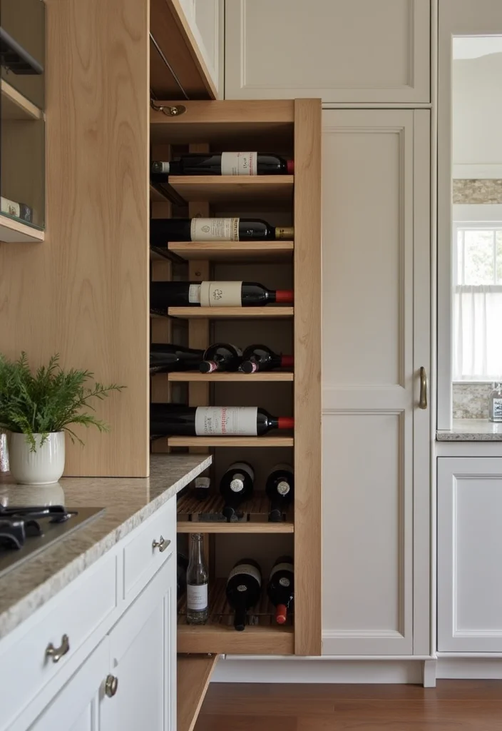 15 Kitchen Cabinet Storage Ideas for Better Organization and Space 122 15 Kitchen Cabinet Storage Ideas for Better Organization and Space - 12. Wine Rack Storage