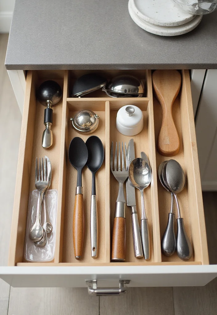 15 Kitchen Cabinet Storage Ideas for Better Organization and Space 78 15 Kitchen Cabinet Storage Ideas for Better Organization and Space - 8. Drawer Dividers