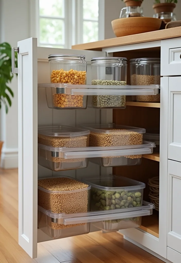 15 Kitchen Cabinet Storage Ideas for Better Organization and Space 89 15 Kitchen Cabinet Storage Ideas for Better Organization and Space - 9. Stackable Bins