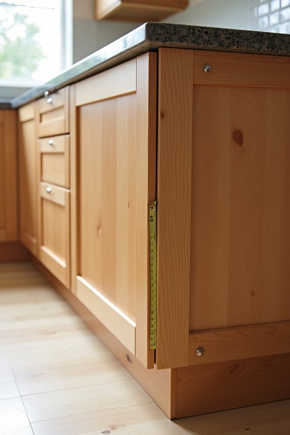 How Deep Are Kitchen Cabinets and How to Measure Them 1 24 inch base cabinet standard deviations