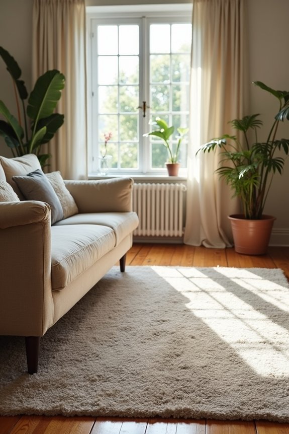 5 Tips for Choosing the Right Rug Size for Your Living Room 2 6 8 inch rug balance guideline