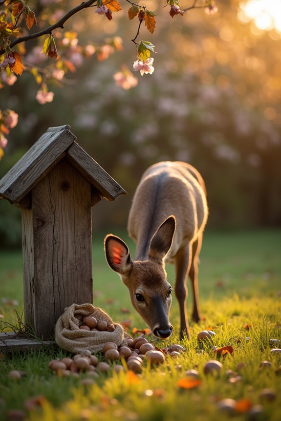 acorns hard mast nutritious deer feed