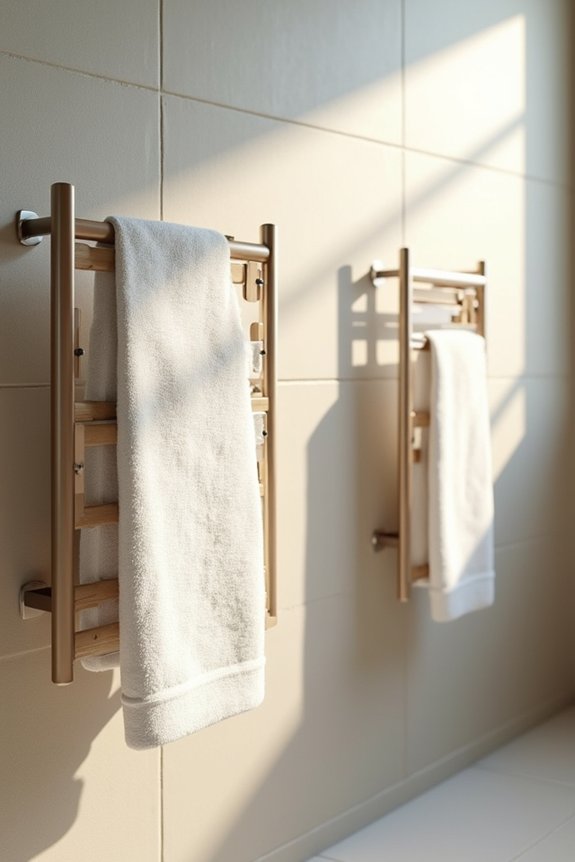 10 Tips for Where to Hang Bathroom Towel Bars 2 adjust towel bars for all ages