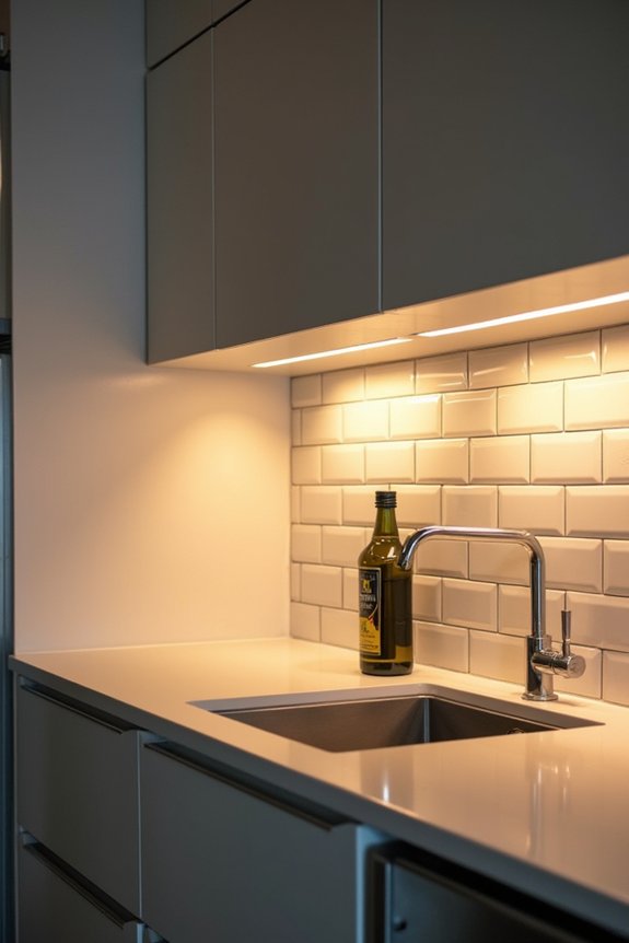 7 Tips for Perfect Can Light Placement in Your Kitchen 3 aim lights at countertop edges