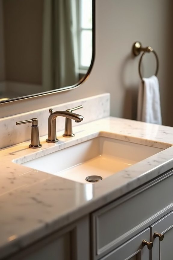 10 Tips for Where to Hang Bathroom Towel Bars 6 align towel bars with vanity alignment