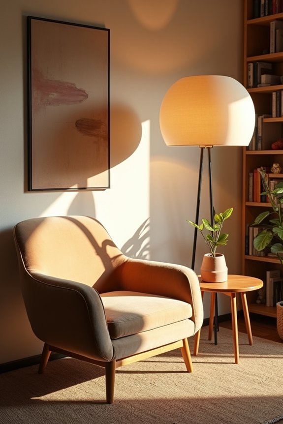10 Smart Ideas for What to Put in That Empty Corner of Your Living Room 7 ambient warm lighting with lamps