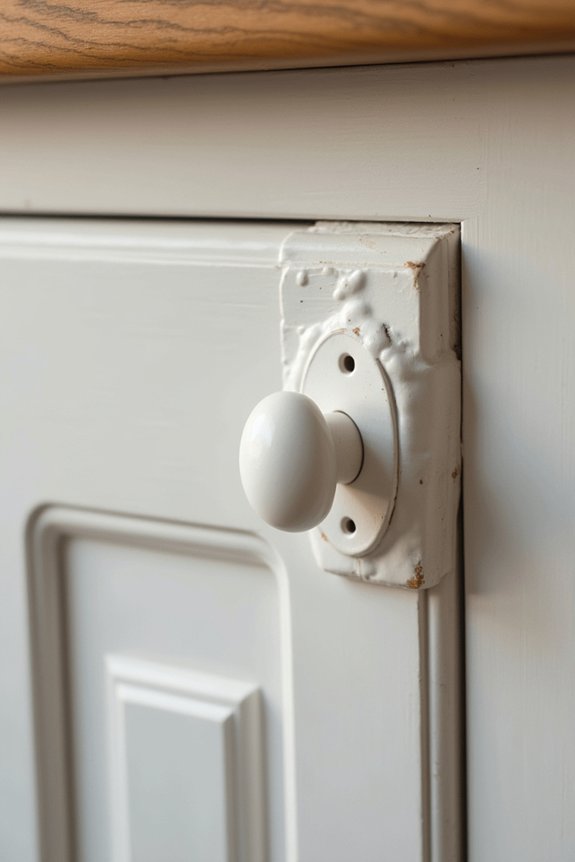 10 Tips for Putting Handles on Kitchen Cabinets 7 back plates conceal holes patch