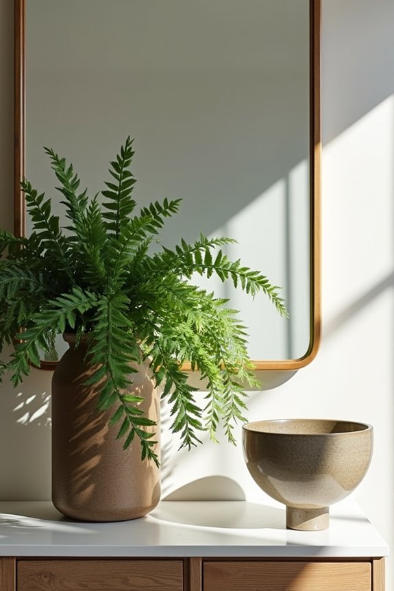 5 Things to Put on Your Entryway Table 4 bold greenery tall contemporary vases