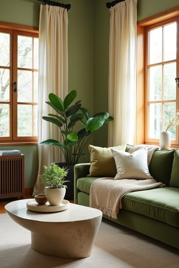 What Color Should I Paint My Living Room This Year 4 calming green living room palette