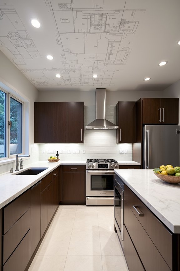 7 Tips for Perfect Can Light Placement in Your Kitchen 1 ceiling map guides lighting