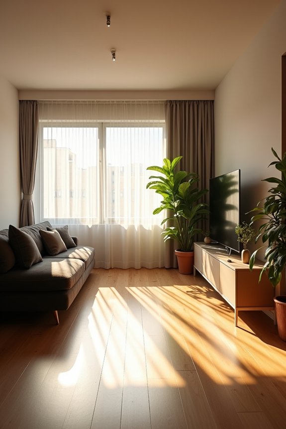 efficient layout for compact lounge