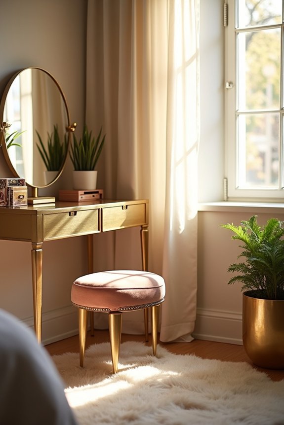 eye level dressing mirror with lighting