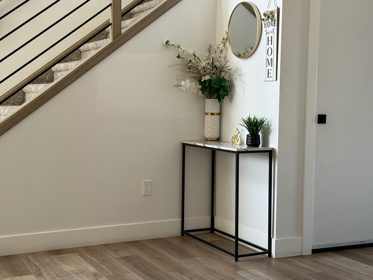 five items for entryway table