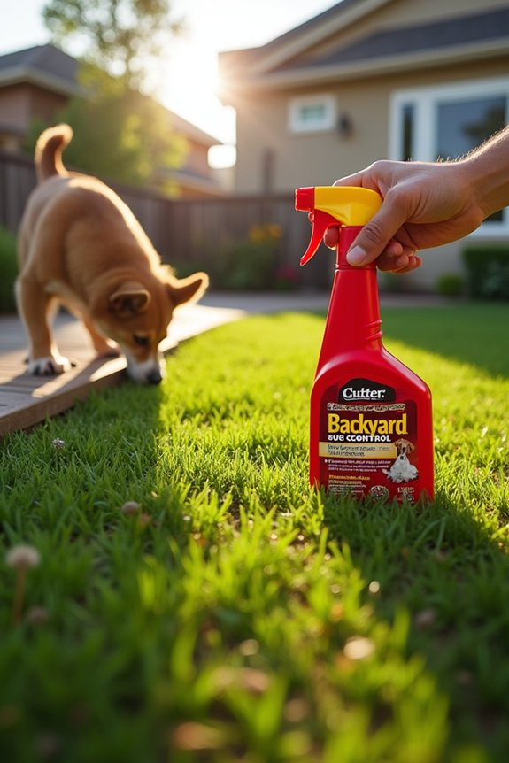 How to Use Cutter Backyard Bug Control Safely Around Dogs 6 grass ingestion after spraying monitor wash contact vet