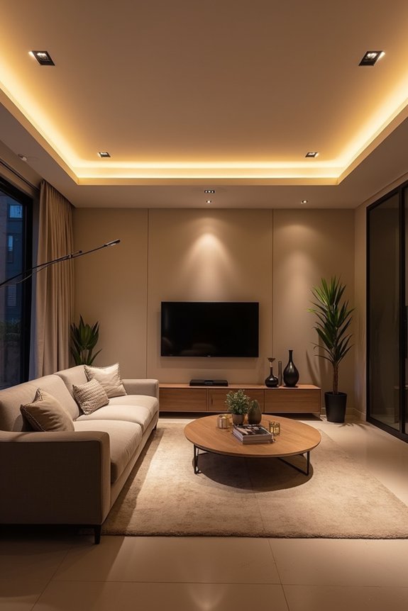 10 Tips for Where to Place Pot Lights in Your Living Room 4 half height spacing wall clearance