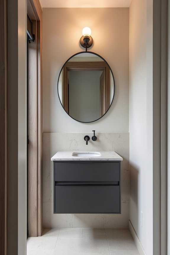 ideal half bath placement strategies