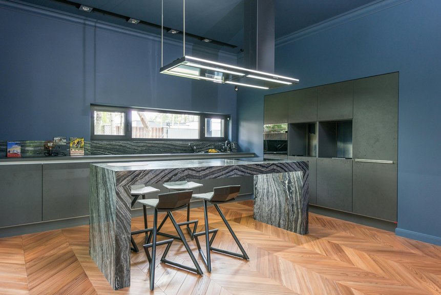 ideal kitchen island height guidelines