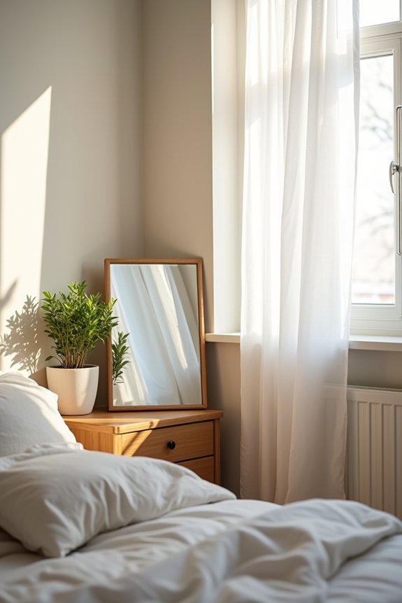 keep mirrors balanced clutter free reflections