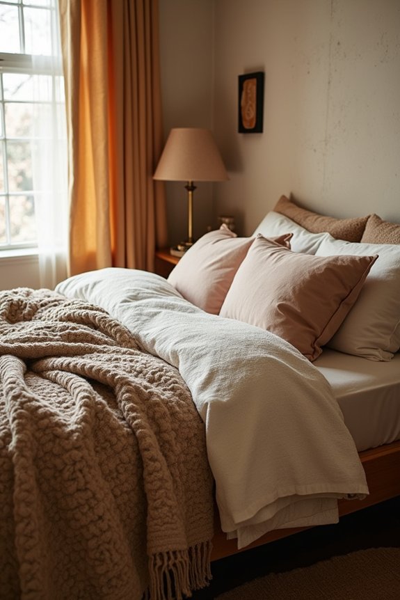 10 Do It Yourself Bedroom Ideas You Can Do This Weekend 4 layer textiles for cozy depth
