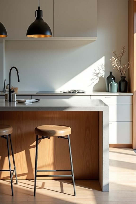 matching island and stool heights wisely