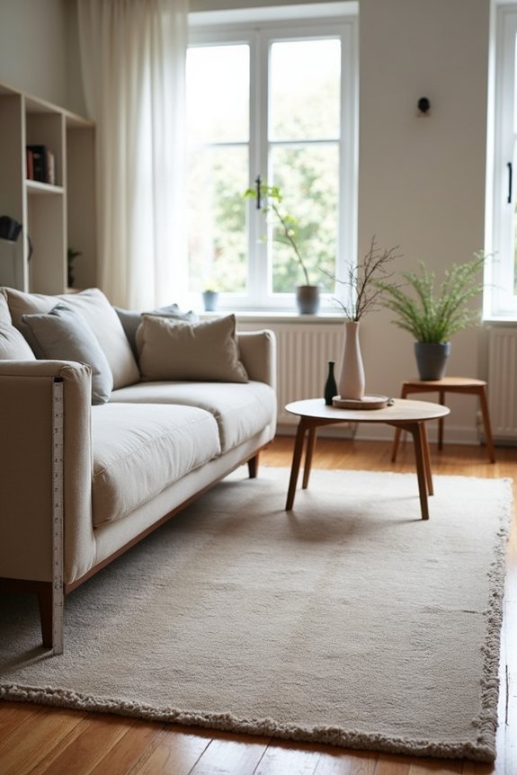 5 Tips for Choosing the Right Rug Size for Your Living Room 1 measure seating extend rug 6 8 inches