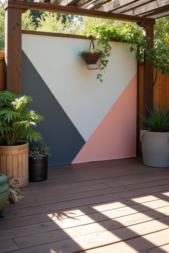 modern deck mural two coat behr paints