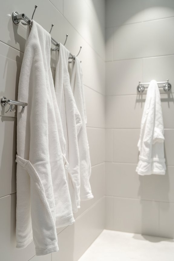 10 Tips for Where to Hang Bathroom Towel Bars 5 mount towel hooks at 70 72 inches