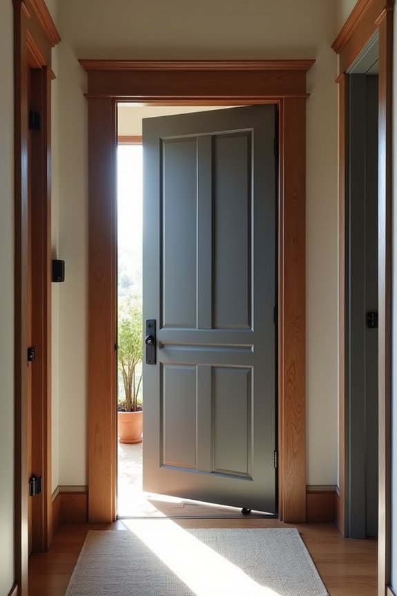 oversized fiberglass door with sidelights