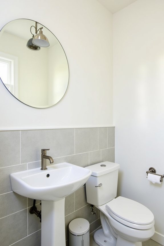 powder room boosts practicality comfort