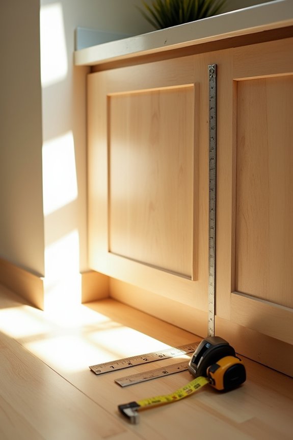How Deep Are Kitchen Cabinets and How to Measure Them 6 record cabinet widths and gaps precisely