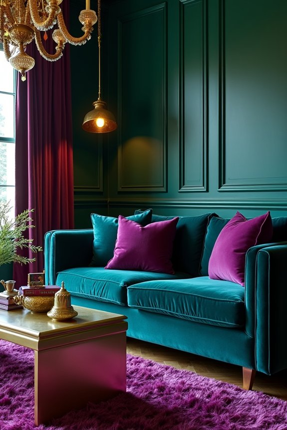 What Color Should I Paint My Living Room This Year 6 rich jewel tones with metallic accents