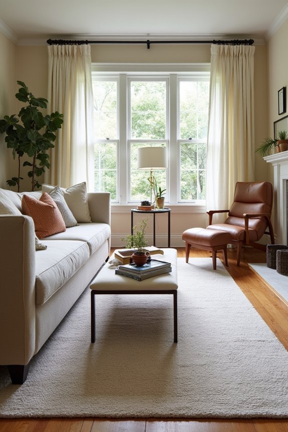 5 Tips for Choosing the Right Rug Size for Your Living Room 5 rug sizing for cohesion and space