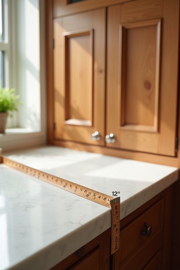 How Deep Are Kitchen Cabinets and How to Measure Them 2 shallow 12 inch upper cabinets