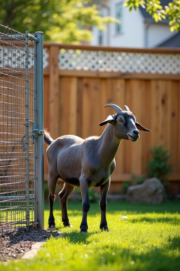 Can I Legally Have a Goat in My Backyard? 4 sturdy fence 400 sq ft enclosure