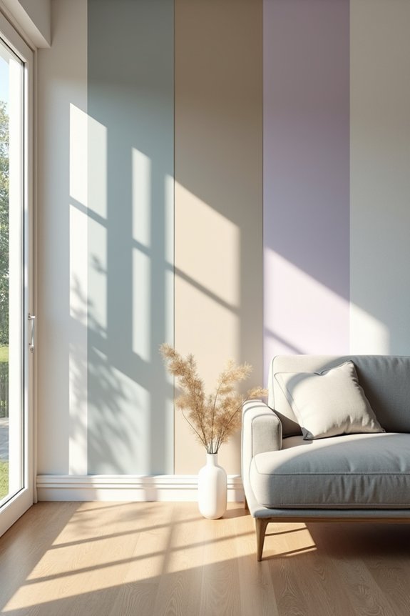 What Color Should I Paint My Living Room This Year 3 test colors in natural light