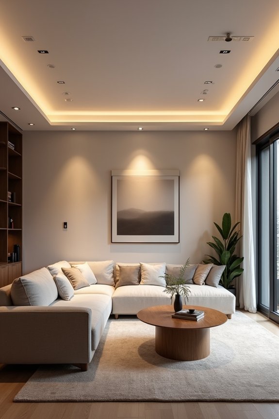 10 Tips for Where to Place Pot Lights in Your Living Room 10 test lighting layout before drilling
