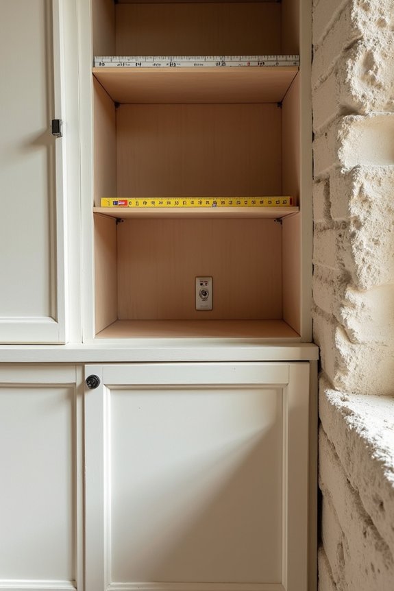 How Deep Are Kitchen Cabinets and How to Measure Them 13 three point cabinet depth measurement