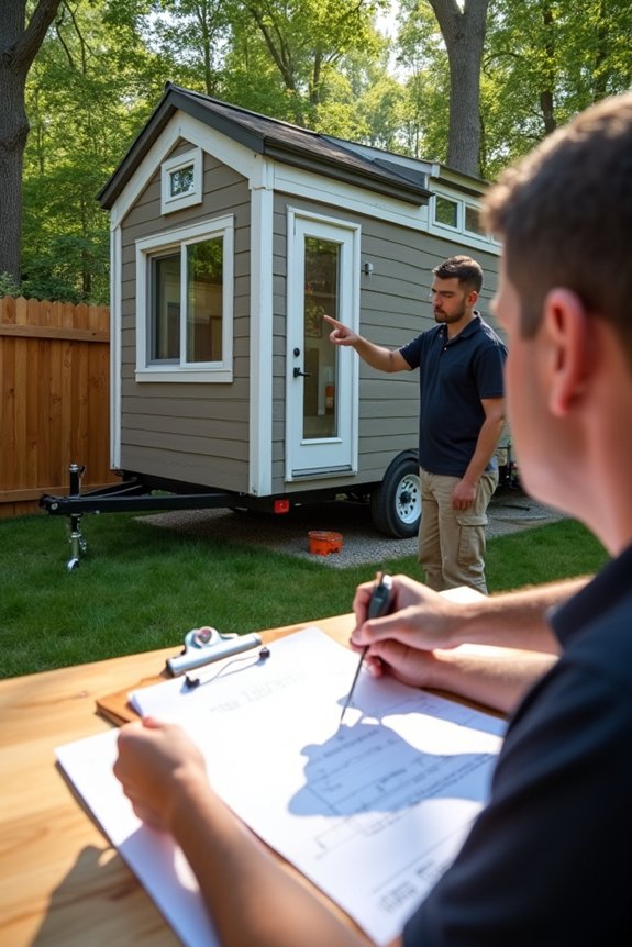 tiny house inspection milestones and codes