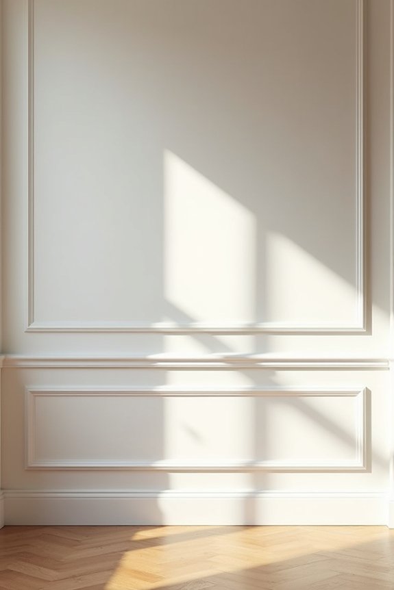 wainscoting molding frames walls