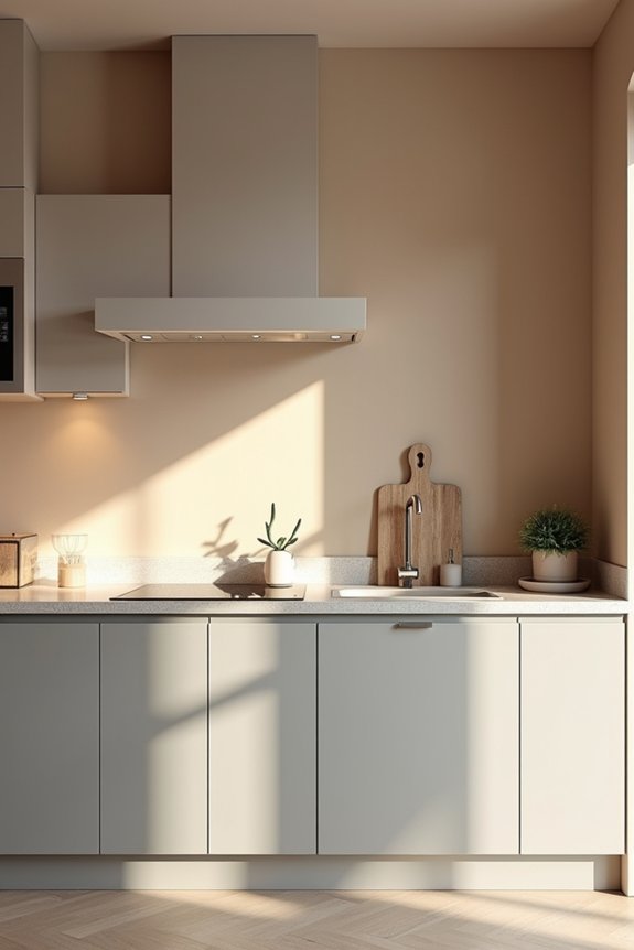 warm beige and taupe soften greige